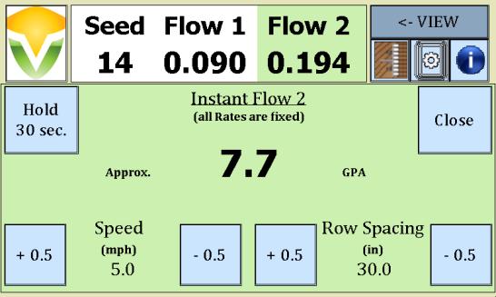 Figure 21 Instant Flow 2 3 Additional Information and Options If a dialog box is open and your system has a failure, the alarm will sound and your dialog box will turn red to indicate that you must