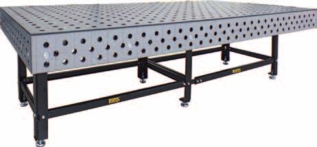 hole grid 100 x 100 mm line grid efficient clamping and fixing variety of table top materials