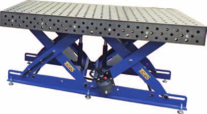 1000 mm at the SSTW-Flex tables 100 x 100 mm line grid efficient clamping and fixing variety