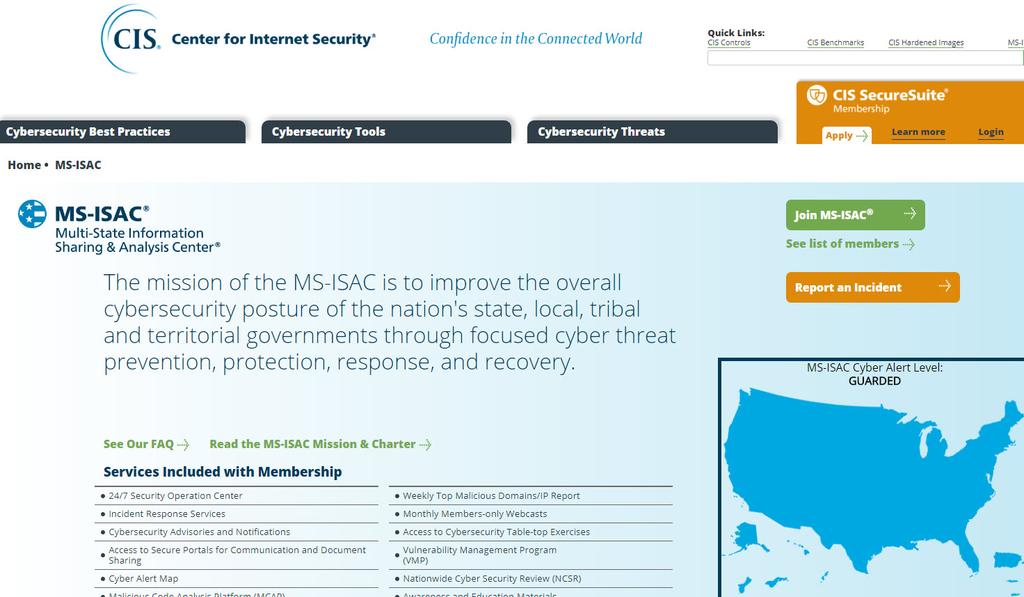 A Plug: MS-ISAC www.cisecurity.