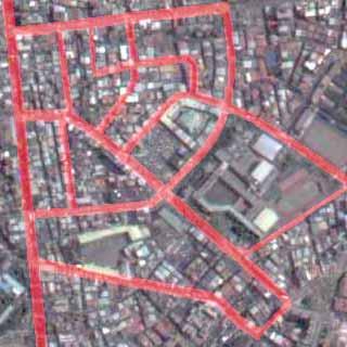 (a) (c) Fg.3. Route Plannng for Waste Collecton: (a) Red lnes represent the selected streets where the vehcle drves; ntal graph; and (c) the fnal route s found by usng the proposed method.