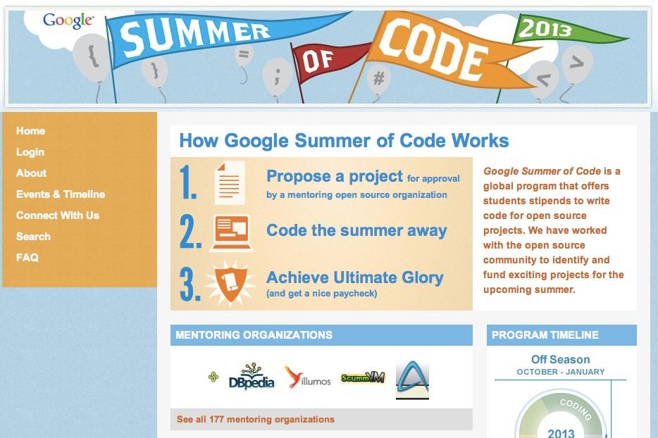 GSoC Via the Apache Software Foundation, CloudStack participates in Google Summer of Code Projects are listed in the url below. E.