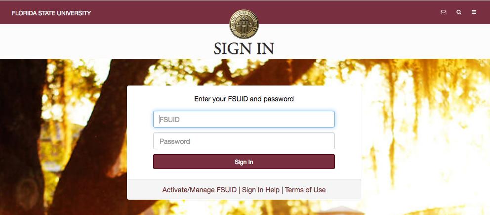 You will be directed to the myfsu Sign In page to sign in with your FSUID and password Add an Event To modify a department calendar, you must have admin access to the calendar.
