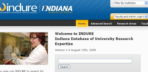 IR Applications: Expertise Search INDURE: Indiana