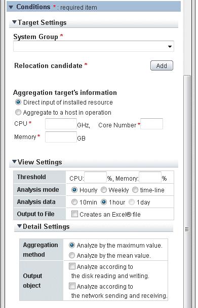 Figure 4.2 "Detail Settings" region opened. Generic report Title Item The title of the graph the table is specified.