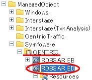 Node name Setting item name If the resource ID consists of multiple strings separated by colons (":") the separated strings appear in the Drilled-Down tree between the ManagedObject node the target