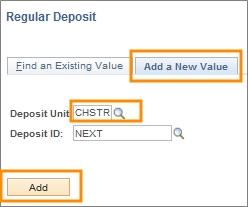 Steps Entering Direct Journal University Deposits - to Cashier's Office or General Administration 1.