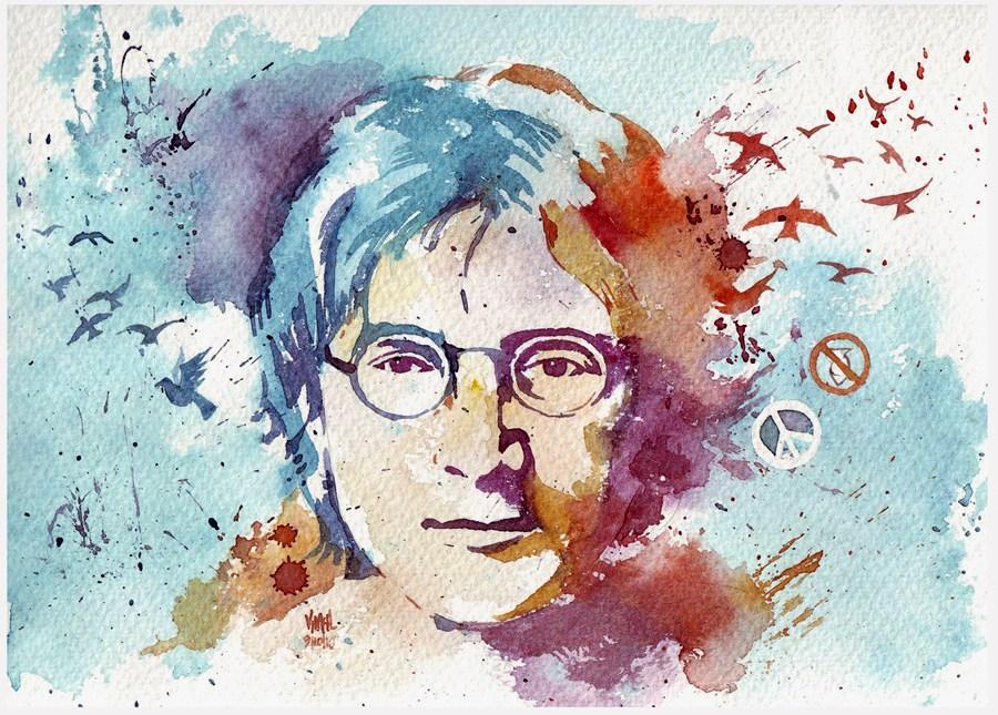 Imagine If John Lennon Water Color