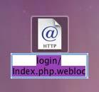 Highlight the address in the URL bar and drag it to desktop. 3. A server alias is added to the Desktop. 4.