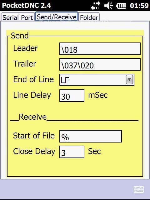 Folder Tab To exit machine