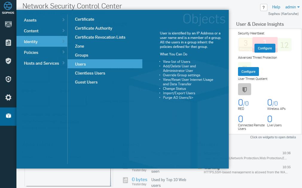Sophos Firewall 2 Configuring Sophos Firewall Sophos Firewall is configured via the web-based WebAdmin configuration tool from the administration PC.