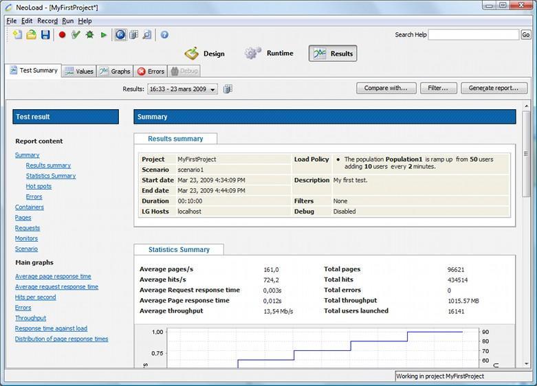 Figure 2.18 NeoLoad Tool Screenshot 2.5.4 WebLoad Load Generation Engine WebLoad [19] is a Load Generation Engine written in C language and is sponsored by RadView Software.
