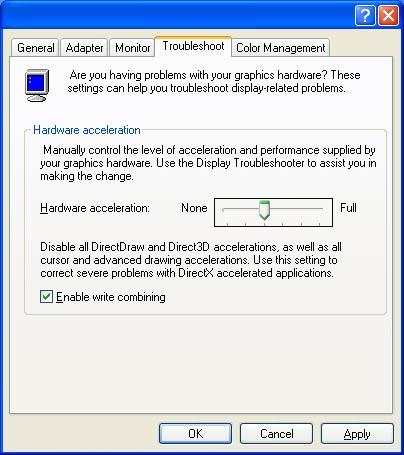 Symptom Cause/solution Reference pages This may occur due to the display adapter and driver combination. When this occurred, update the driver of the display adapter to the latest version first.