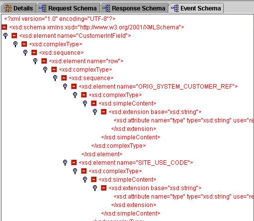 2 Using the BEA Application Explorer With an RDBMS The right pane of the BEA Application Explorer displays the SQL statement used, in addition to the Event, Request, and