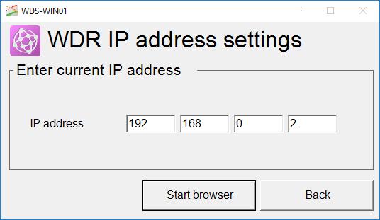 12. Click [X] to close the browser. 13. Click [Back]. 14. Complete 6.1.2 WDT setup NOTICE For information on wireless channels, groups, ExtendedPanID, and MAC addresses, refer to section "6.