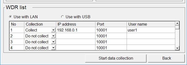 [6.1.1 (2)], do not change its default value of 10001. * When entering the IP address, include the period.