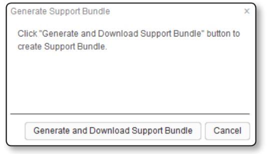 Each support bundle contains a diagnostic snapshot of the E2E IMS services and log files. Generating a Support Bundle It is not difficult to generate a support bundle, but it does take time.
