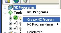 Setting Up a NC Program and Posting the Job The last step is to create an NC program and post that program out to the CNC Mills.