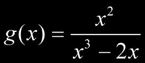 44 Find the vertical asymptotes of the following function: Slide 121 / 179 (Choose all that apply.