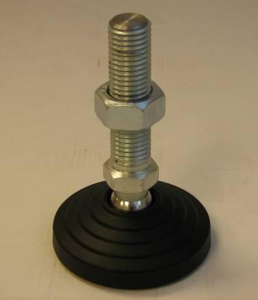 Locking Nut Leveling Adjuster Figure 6. Leveling or supporting foot Only the four LEVELING FEET should now be touching the floor. These feet are to be used for raising or lowering the printer.