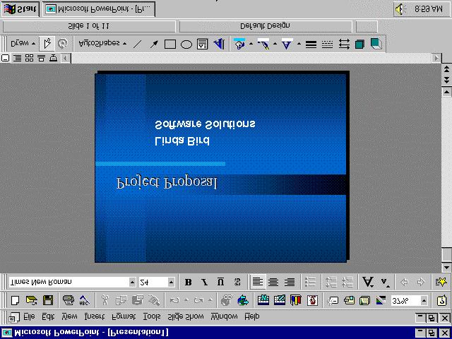 Introduction to PowerPoint 97 Getting Started 2. Place the mouse pointer on each of the other view buttons. A Screen Tip will identify each button.