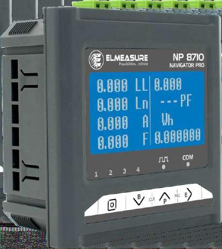 NP 8710 NAVIGATOR PRO Comprehensive monitoring of essential power,energy demand and power quality.