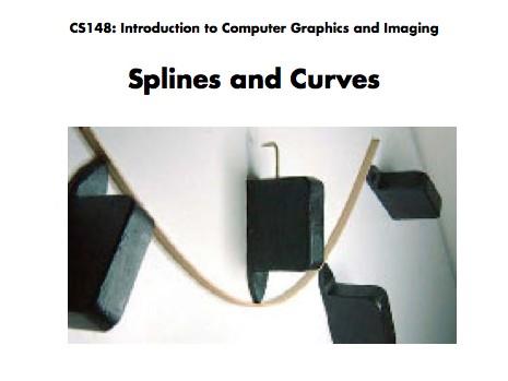 Parametric curves and splines -