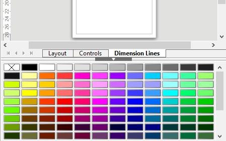 Figure 6: Color bar You can access several specialized color palettes in Draw, as well as change individual colors to your own taste.