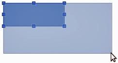 Figure 27: Left end of status bar when moving or adjusting an object Moving objects To move an object (or a group of objects), select it and then click within the object borders and hold down the