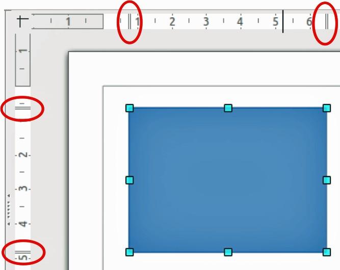 Rulers You should see rulers (bars with numbers) on the upper and left-hand sides of the workspace. If they are not visible, you can enable them by selecting View > Ruler in the Menu bar.