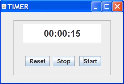 LAB Thursday 8/21/2008 Design and implement the program that contains a timer. When the program starts, the timer shows 00:00:00. When we click the Start button, the timer starts.