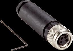 Cable: Sensor/actuator cable, PVC, unshielded, 5 m Head A: female connector, M8, 4-pin, straight Head B: - Cable: