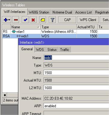 Create WDS Slave In Wireless Menu at Wifi