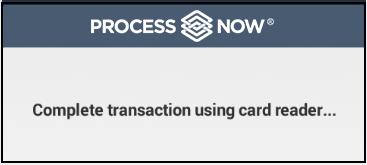 select the Reference ID button to trigger the pop-up: 1. Use the key pad to enter the amount of the transaction. 2. Select Enter to begin processing the transaction. 3.