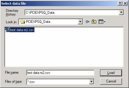 Test Procedure Figure 4-12 Signal Quality Eye Rendering Program Main Menu 8. Click the Data File Browse button to locate the folder where the captured CSV file is located.