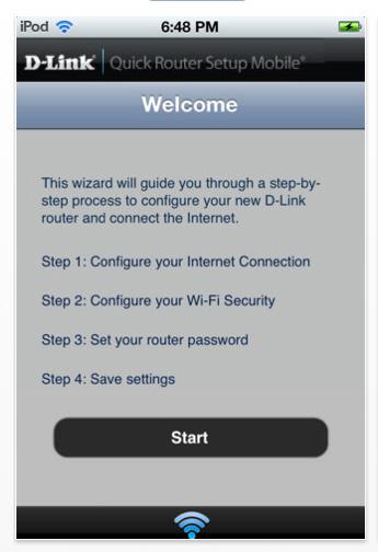 Step 1 From your ipad, iphone, or Android device, go to the itunes Store and search for D-Link.