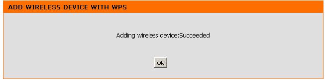 PBC: Select this option to use PBC (Push Button) method to add a wireless client. Click Connect.