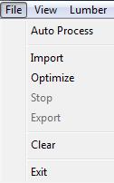 Completes the import, optimize, and export steps all with one click. (Also on the Task Bar as Auto) Import - Opens a file browse window for the user to import a file into the program.