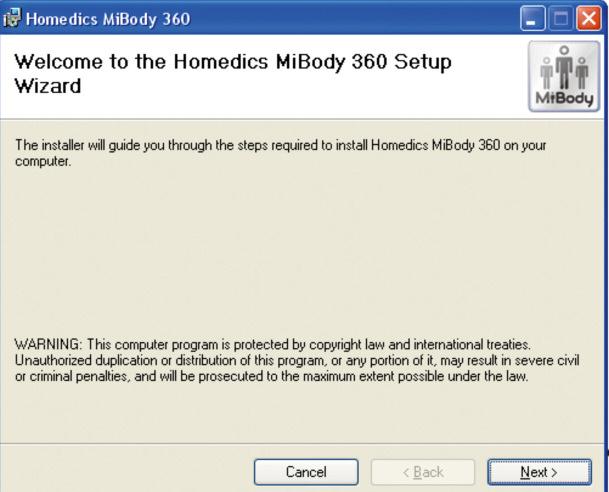 DOWNLOAD AND INSTALLATION: TO DOWNLOAD AND INSTALL MIBODY 360 TRACKING SOFTWARE PLEASE VISIT: www.mibody360.