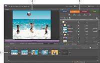 Adobe Premiere Elements Workspace overview The Adobe Premiere Elements workspace is optimized for the four major phases of a project: organizing footage (video, stills, and audio), editing a movie,