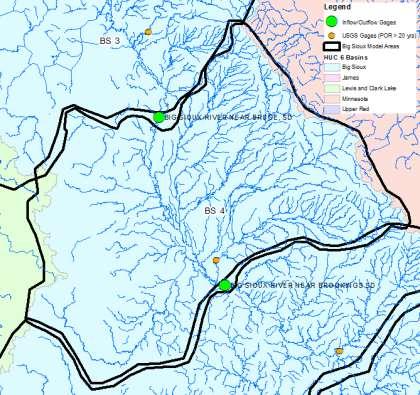 Upstream Basin Contributions Applied at upstream