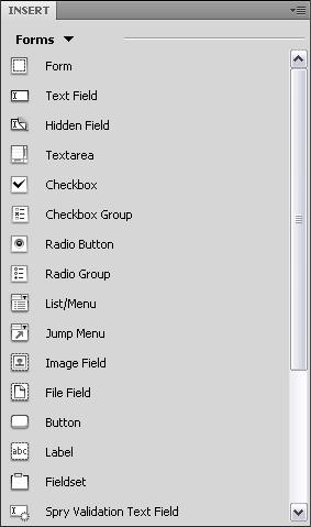Adobe Dreamweaver CS4 Activity 3.7 guide How to create forms You can use forms to interact with or gather information from site visitors.