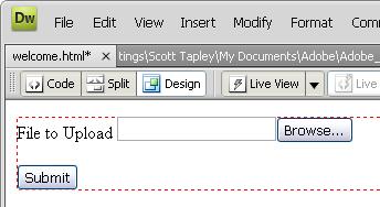 Adobe Dreamweaver CS4 Activity 3.7 guide Using form buttons Form buttons control form operations. Use a form button to submit data entered into a form to the server or to reset the form.
