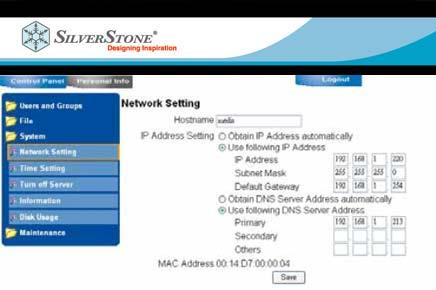 A. Network Setting NS312 can automatically get its IP address under a DHCP based network environment, or it would operate with a default IP address 192.168.1.253.