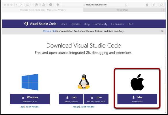 Installing VS Code Getting VS Code Visual Studio Code is a lightweight free to use platform for software development.
