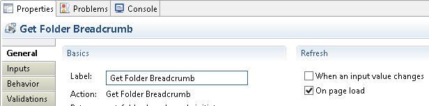 This will result in the breadcrumb having hyperlinks to each folder view page (assuming that the system name of the