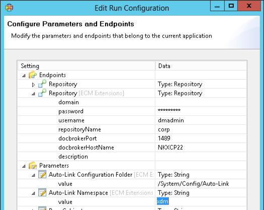 Auto-Link Configuration Folder This points to a Documentum repository folder where the rule configuration objects will be stored.