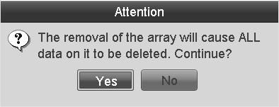 Chapter 10: RAID 2. Select an array, and then click to delete the array. 3.