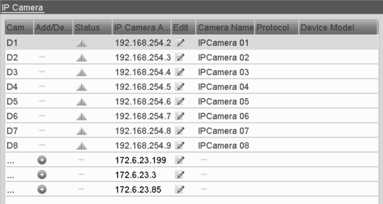 Chapter 2: Getting Started Editing IP cameras connected to the PoE interfaces The PoE interface allows the NVR system to pass electrical power and data through Ethernet cables.