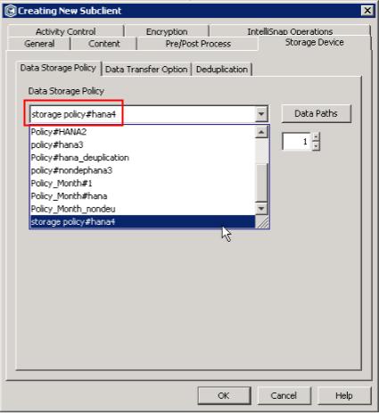 From the Data Transfer Option subtab, select a compression side as required.
